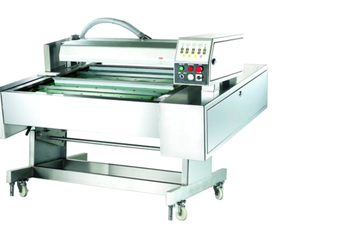 CONTINUOUS BELT TYPE AUTOMATIC VACUUM PACKAGING MACHINE