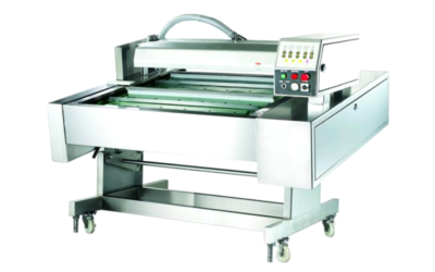 CONTINUOUS BELT TYPE AUTOMATIC VACUUM PACKAGING MACHINE